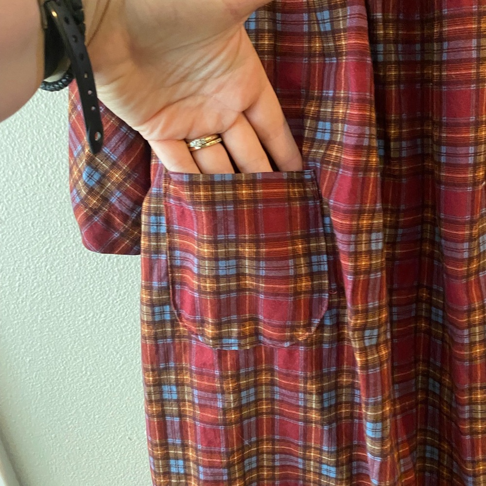 Handmade Merchant & Mills ‘Omilie’ Plaid Button up Dress dress - Picture 9 of 13